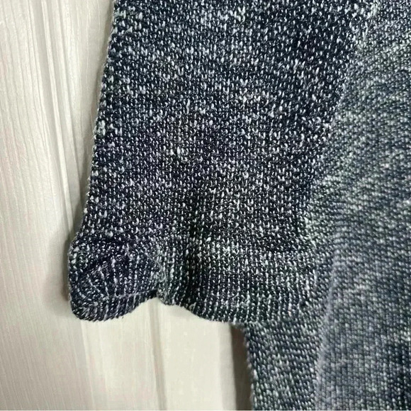 Joe Fresh Knit Shirt 3/4 Sleeves Oversized Marled Blue & White  Size Extra Small - Picture 10 of 16